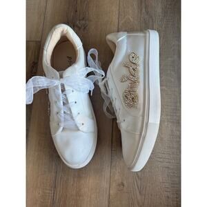 Betsy Johnson Bride Sneakers Rhinestone
